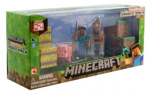 MINECRAFT ZESTAW STARTOWY STEVE KOŃ I ŚWINKA