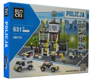 KLOCKI DUŻY POSTERUNEK POLICJI POLICJA  631EL POJAZDY