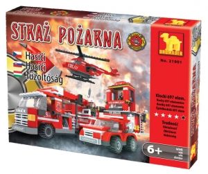 KLOCKI STRAŻ POŻARNA 21901 MEGA ZESTAW 697 ELEMENTÓW