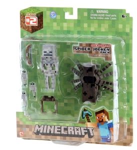 MINECRAFT FIGURKA SPIDER JOCKEY Z AKCESORIAMI