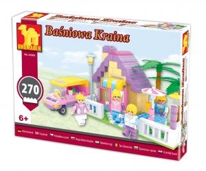 KLOCKI BAŚNIOWA KRAINA 270EL 24503 DOMEK + AUTO