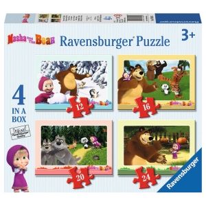 PUZZLE 4W1 MASZA I NIEDŹWIEDŹ